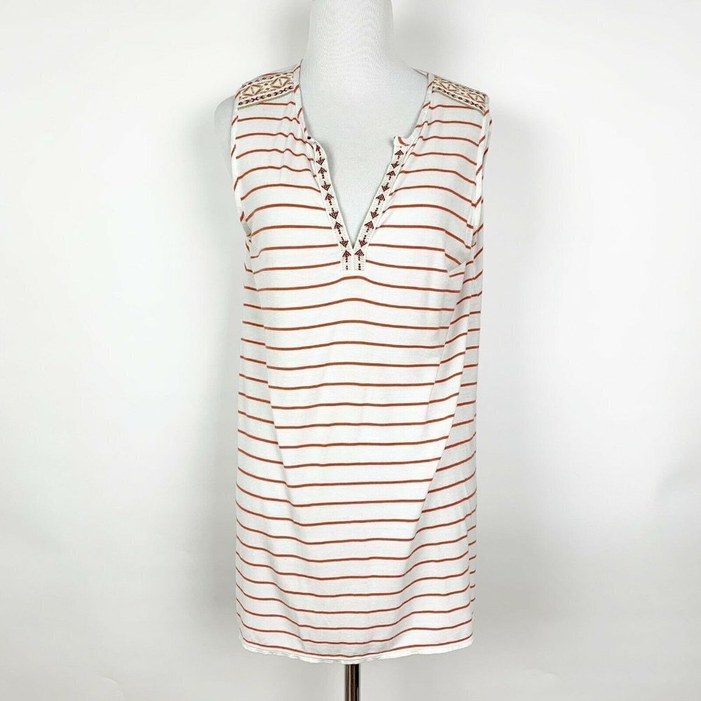 Max Edition Womens Striped Tank Top Sleeveless